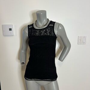 Gorgeous Vintage Jacob Elegant Black Lace Tank Top❤️XS